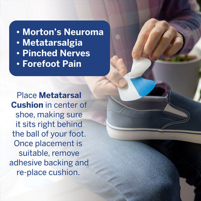 PowerStep Metatarsal Cushions | For Alleviating Ball of Foot Pain