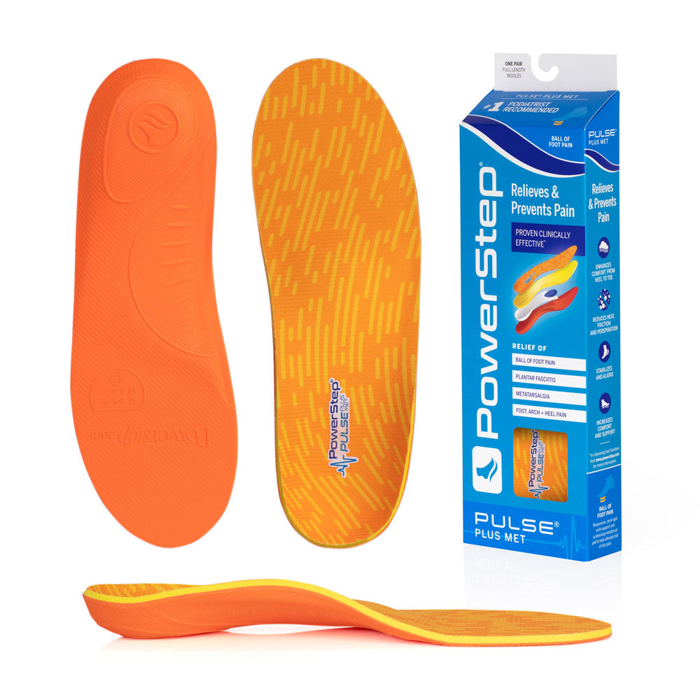 PowerStep PULSE Plus Insoles | Ball of Foot Pain Relief Running Insole