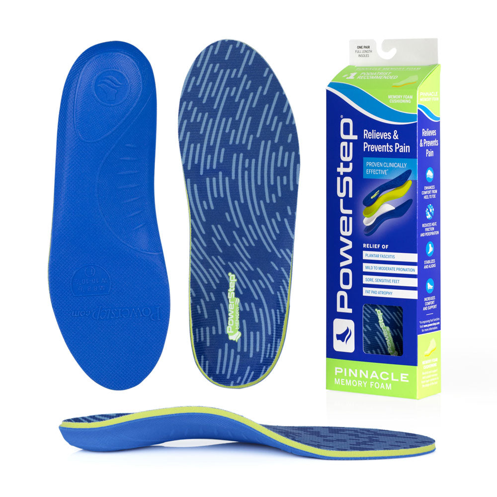 Memory Foam Insoles With Arch Support - Pain Relief For Men & Women