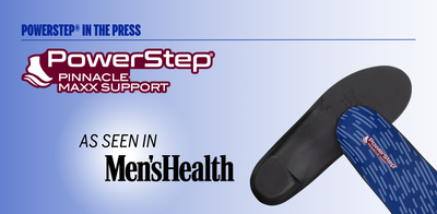 Men’s Health Experts Recommend PowerStep® Pinnacle Maxx Insoles for Flat Feet Pain