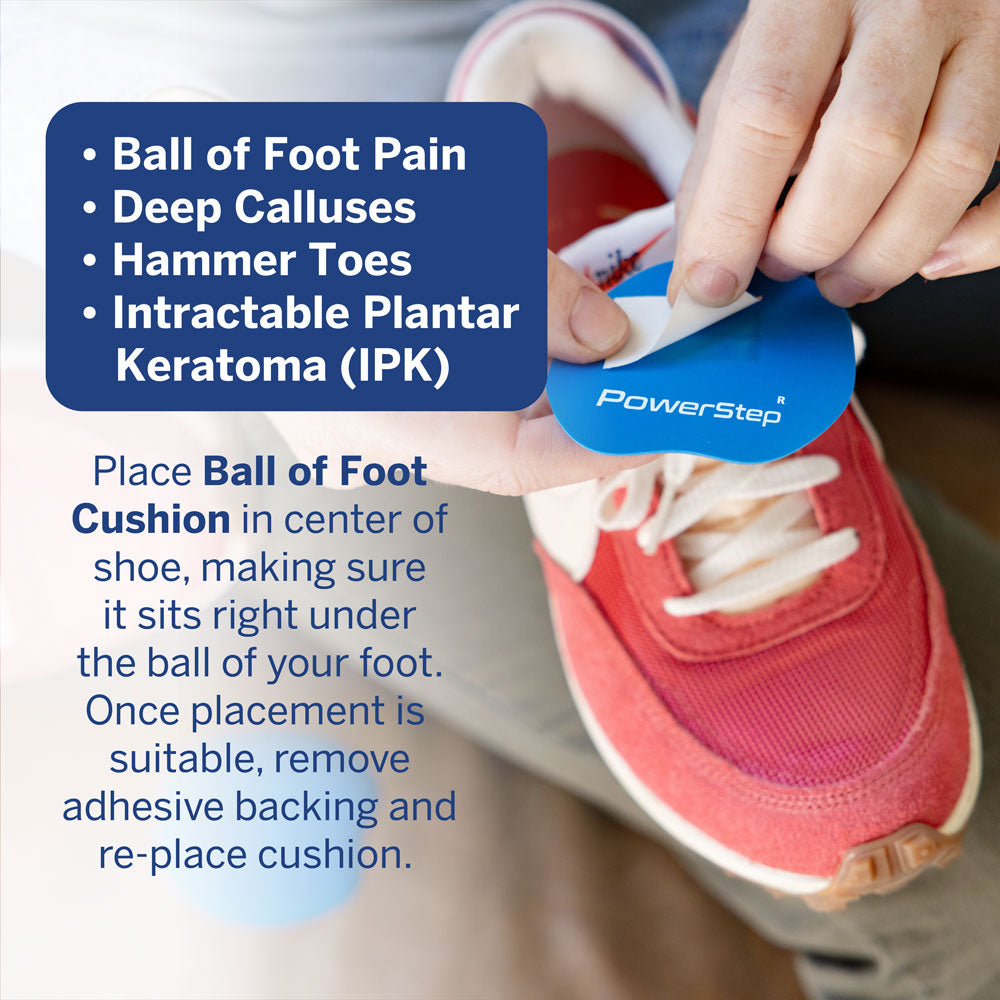PowerStep IPK Ball of Foot Cushions Relief from IPK Ball of Foot Pain