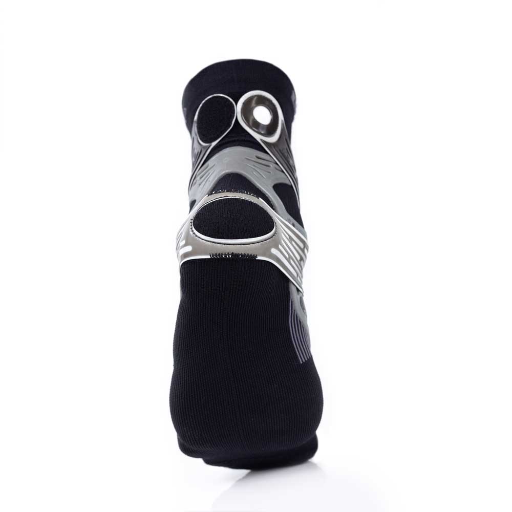 Back view of Dynamic Ankle Support Sock, ankle stability strap wraps across the ankle to provide stability control