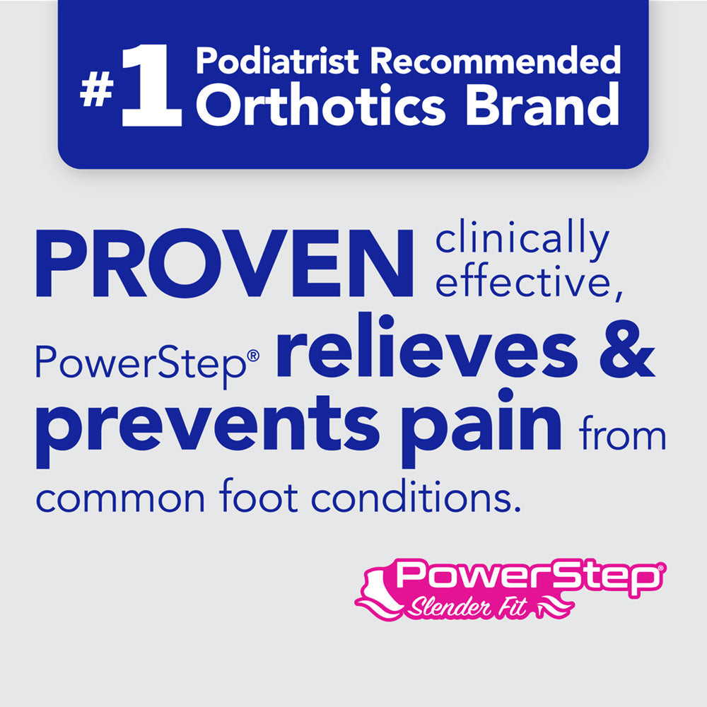 PowerStep is the #1 podiatrist recommended brand of orthotics. Proven clinically effective, PowerStep relieves and prevents pain from common foot conditions. #color_black
