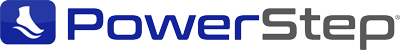 PowerStep logo with blue and gray design