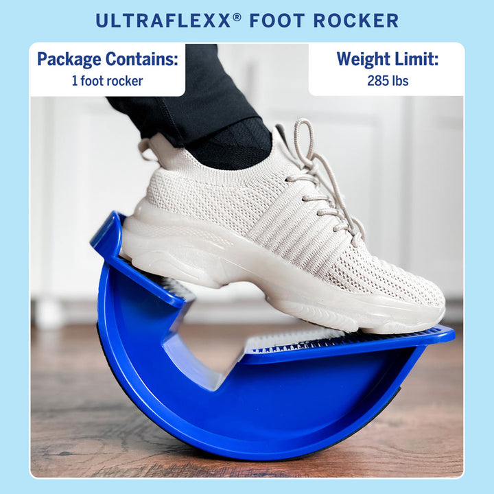 UltraFlexx Foot Rocker. Package contains 1 foot rocker. Weight limit: 285 lbs.