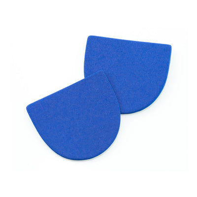 PowerStep 2 Degree Heel Wedges, blue, provide 2° medial posting for greater correction, prevents flattening of the feet and overpronation, features adhesive backing bottom to help hold heel wedge in place, pair with PowerStep orthotic insoles for customized support