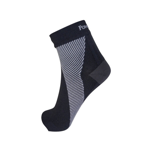 PowerStep Plantar Fasciitis Support Sleeve alleviates arch and heel pain or plantar fasciitis, ribbed bands for extra achilles and arch support, slight compression, can be worn under socks