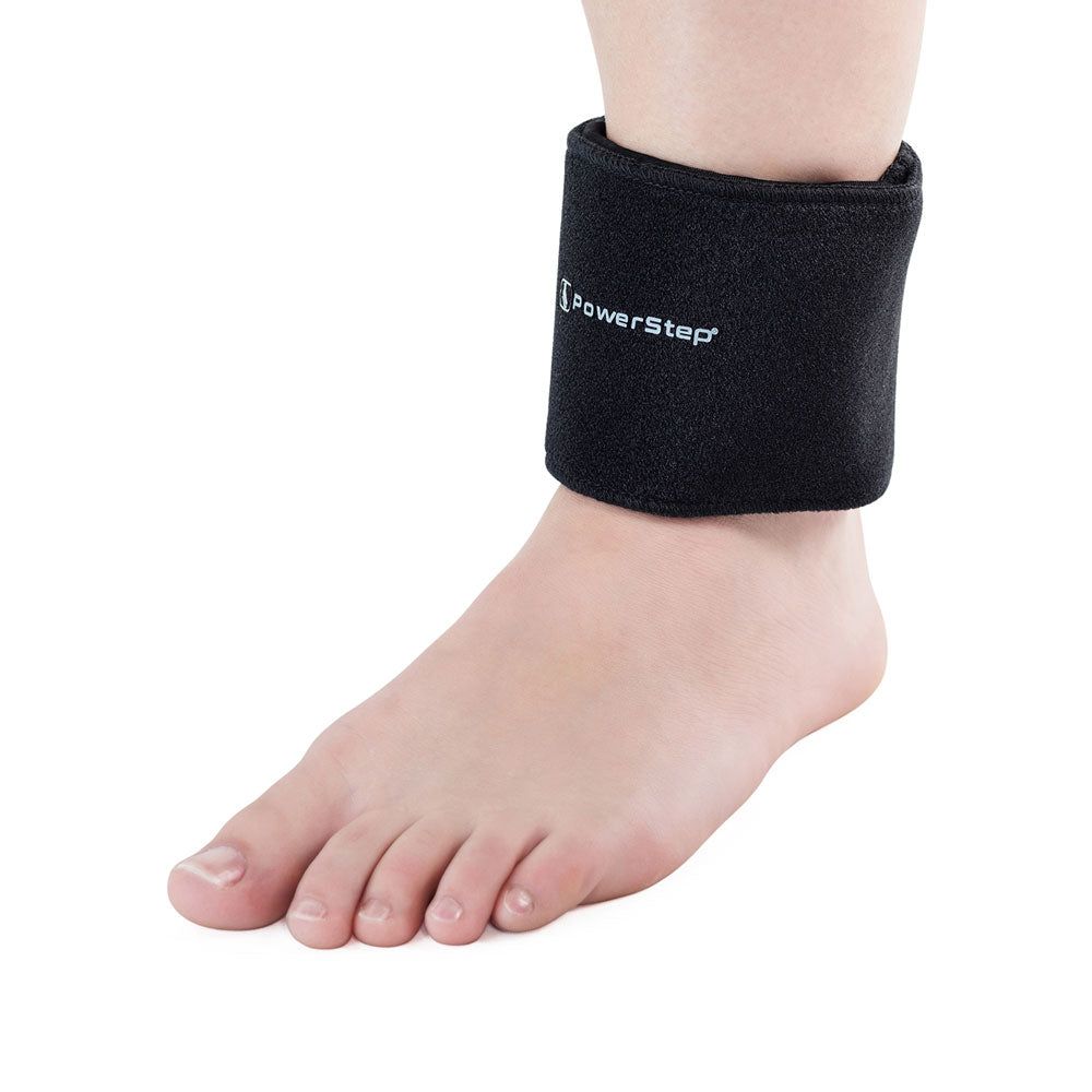 PowerStep Hot/Cold Therapy Wrap with reusable gel pad that can be heated in microwave or frozen, helps reduce swelling and inflammation due to injury, Plantar Fasciitis; Metatarsalgia; Achilles Tendonitis; joint pain and stiffness