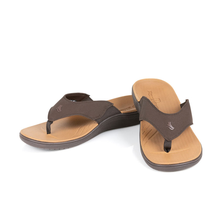 powerstep orthotic arch supporting sandals for men, brown sandals #color_brown-tan