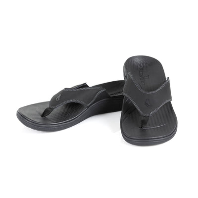 powerstep orthotic arch supporting sandals for women, black sandals #color_black