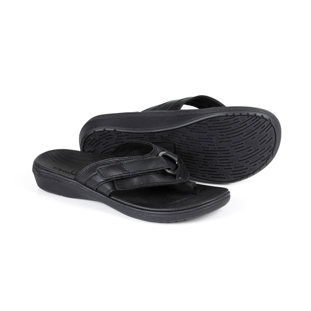 PowerStep Archwear Women's Fashion Sandals Black - Women's 10 Medium PowerStep Archwear Women's Fashion Sandals Black - Women's 10 Medium
