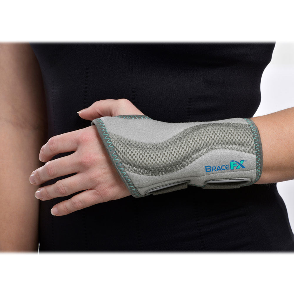 BraceFX Adjustable Wrist Brace for weak, sore, or injured wrists, ideal for Day-to-Day Activities; Recreation; Sports; Fitness